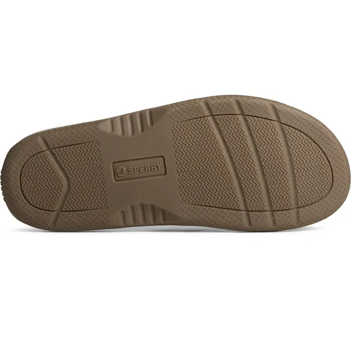 Sandals Men Sperry Baitfish Leather Flip Flop Taupe Sandals Men Sperry Baitfish Leather Flip Flop Taupe