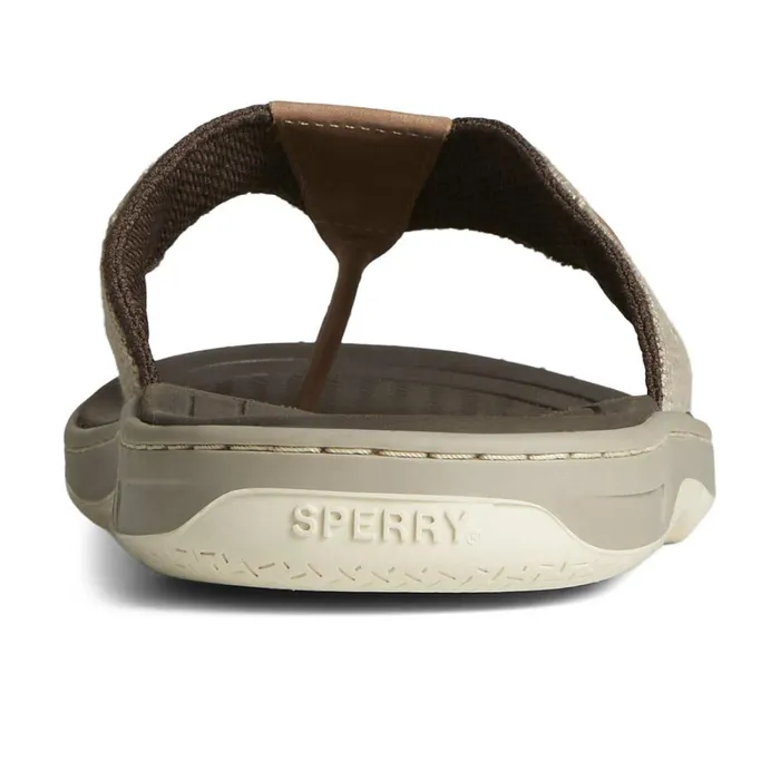 Sandals Men Sperry SeaCycled Baitfish Baja Flip Flop Taupe Sandals Men Sperry SeaCycled Baitfish Baja Flip Flop Taupe