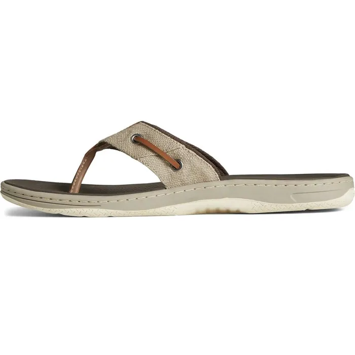 Sandals Men Sperry SeaCycled Baitfish Baja Flip Flop Taupe Sandals Men Sperry SeaCycled Baitfish Baja Flip Flop Taupe