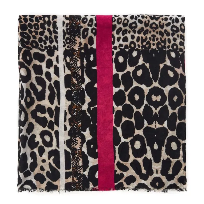 Scarves Women Moda In Pelle Elsiescarf Fuschia Textile