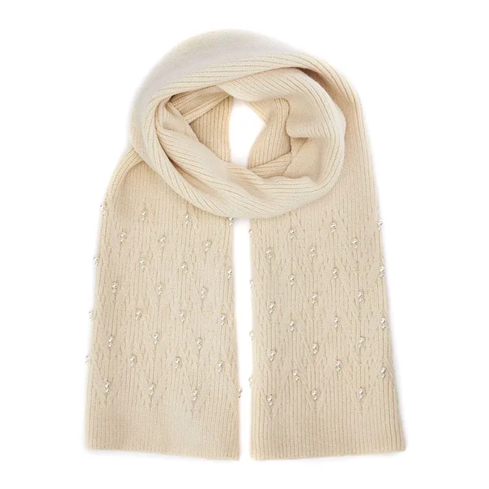 Scarves Women Moda In Pelle Promysescarf Cream Textile Scarves Women Moda In Pelle Promysescarf Cream Textile