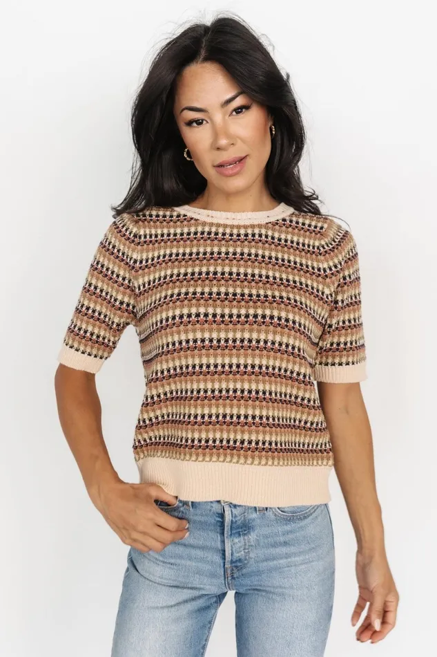 Scout Knit Sweater Top Multi Women Baltic Born Sweaters