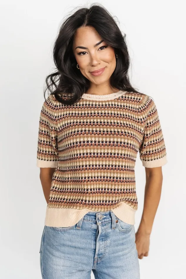 Scout Knit Sweater Top Multi Women Baltic Born Sweaters Scout Knit Sweater Top Multi Women Baltic Born Sweaters