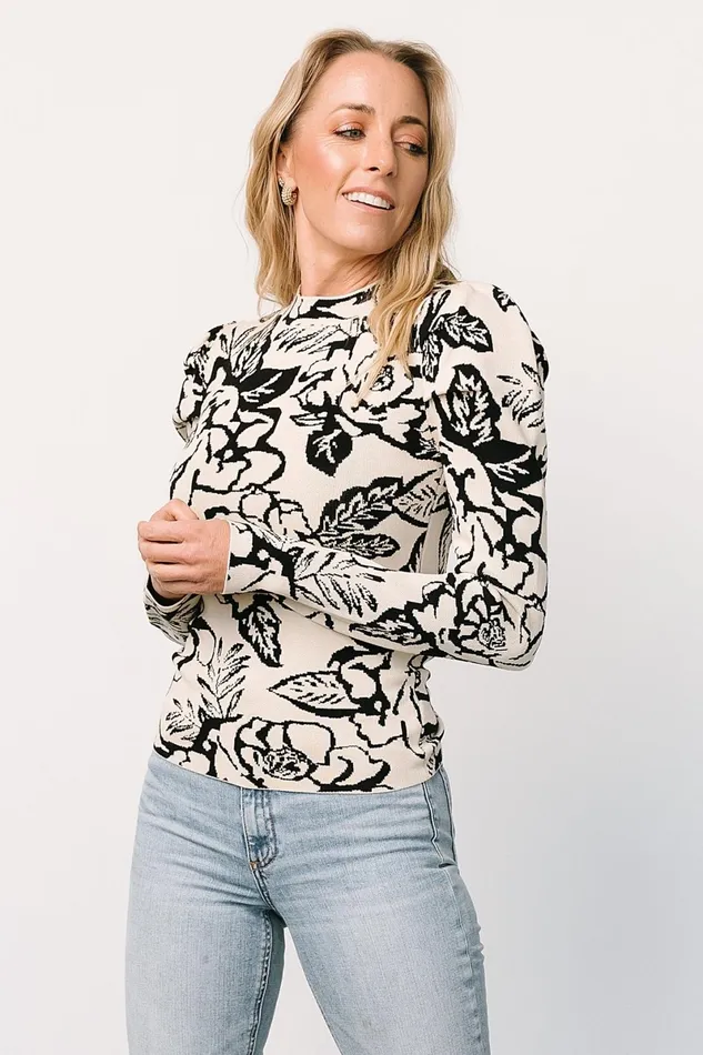 Sebastian Sweater Black Multi Women Baltic Born Sweaters Sebastian Sweater Black Multi Women Baltic Born Sweaters