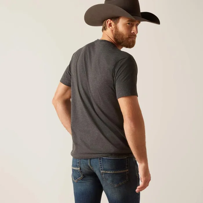 Sendero King Cow TShirt Charcoal Heather MenWomen Ariat TShirts and Polos Sendero King Cow TShirt Charcoal Heather MenWomen Ariat TShirts and Polos