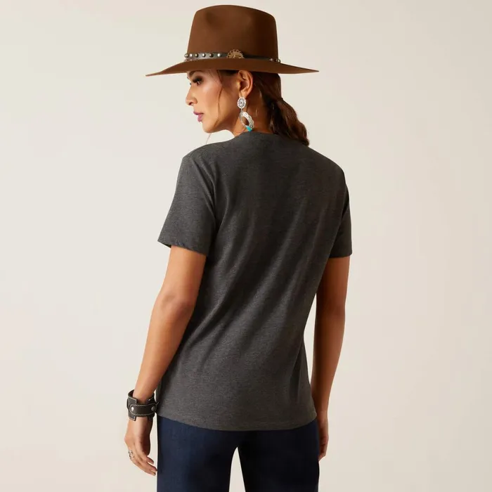 Sendero King Cow TShirt Charcoal Heather MenWomen Ariat TShirts and Polos Sendero King Cow TShirt Charcoal Heather MenWomen Ariat TShirts and Polos