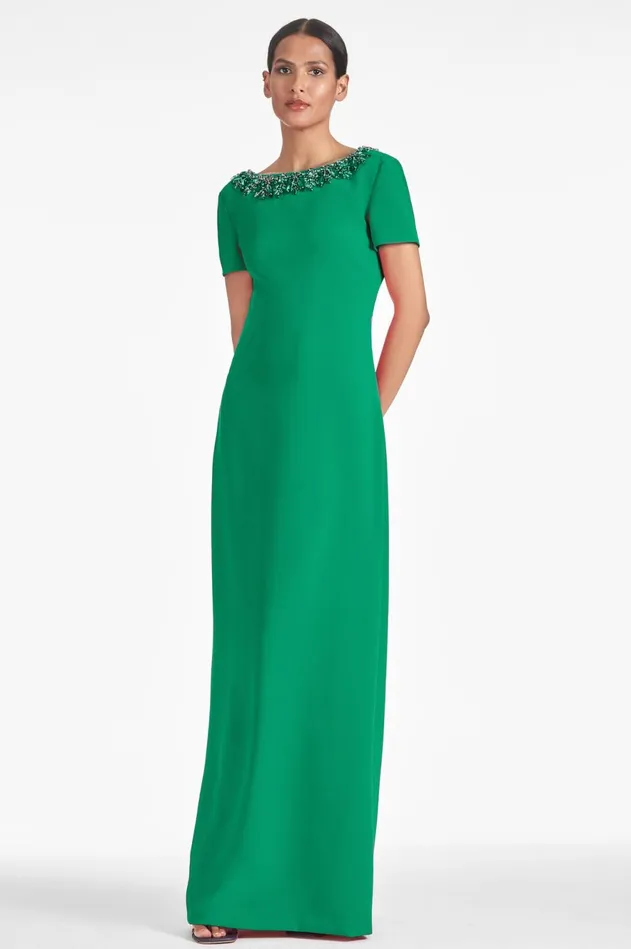 Shiloh Gown 8211 Cadmium Green Women Sachin and Babi Evening