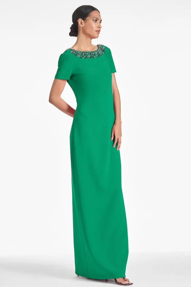 Shiloh Gown 8211 Cadmium Green Women Sachin and Babi Evening