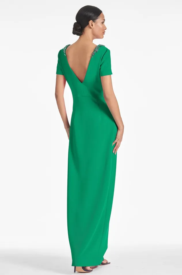Shiloh Gown 8211 Cadmium Green Women Sachin and Babi Evening
