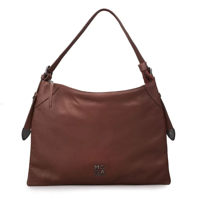 Shoulder Bags Women Moda In Pelle Jasmine Bag Dark Tan Leather