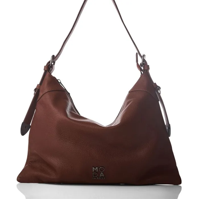 Shoulder Bags Women Moda In Pelle Jasmine Bag Dark Tan Leather