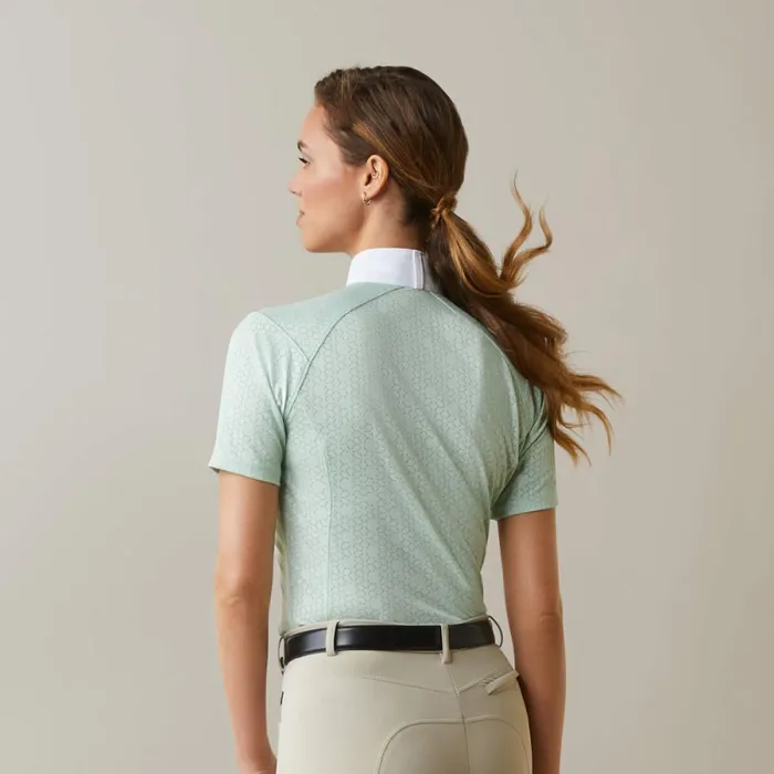 Showstopper 30 Show Shirt Aqua Foam Women Ariat English Riding