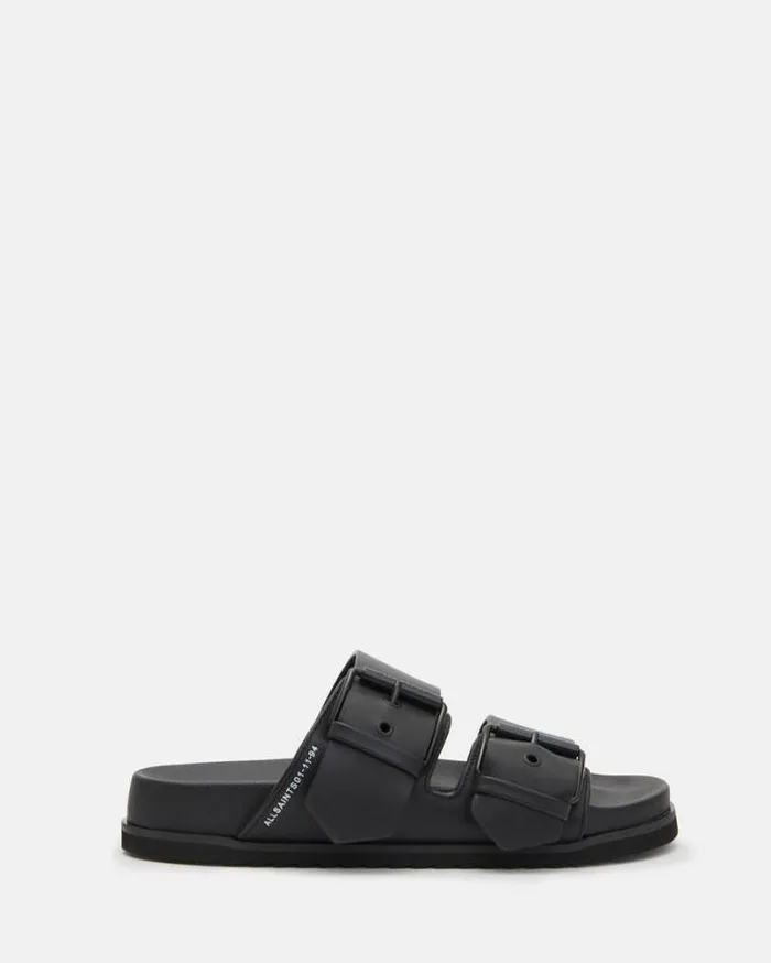 Sian Leather Sandals Black Women AllSaints Shoes and Boots