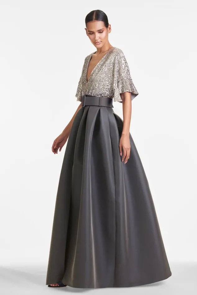 Simone Gown 8211 Charcoal Women Sachin and Babi Formal