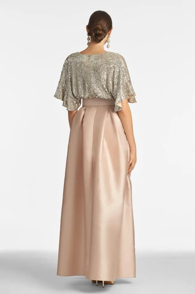 Simone Gown 8211 Silver Peony Women Sachin and Babi Formal