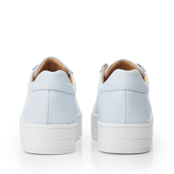 SlipOn Trainers Women Moda In Pelle Bsoleful BBath Light Blue Leather