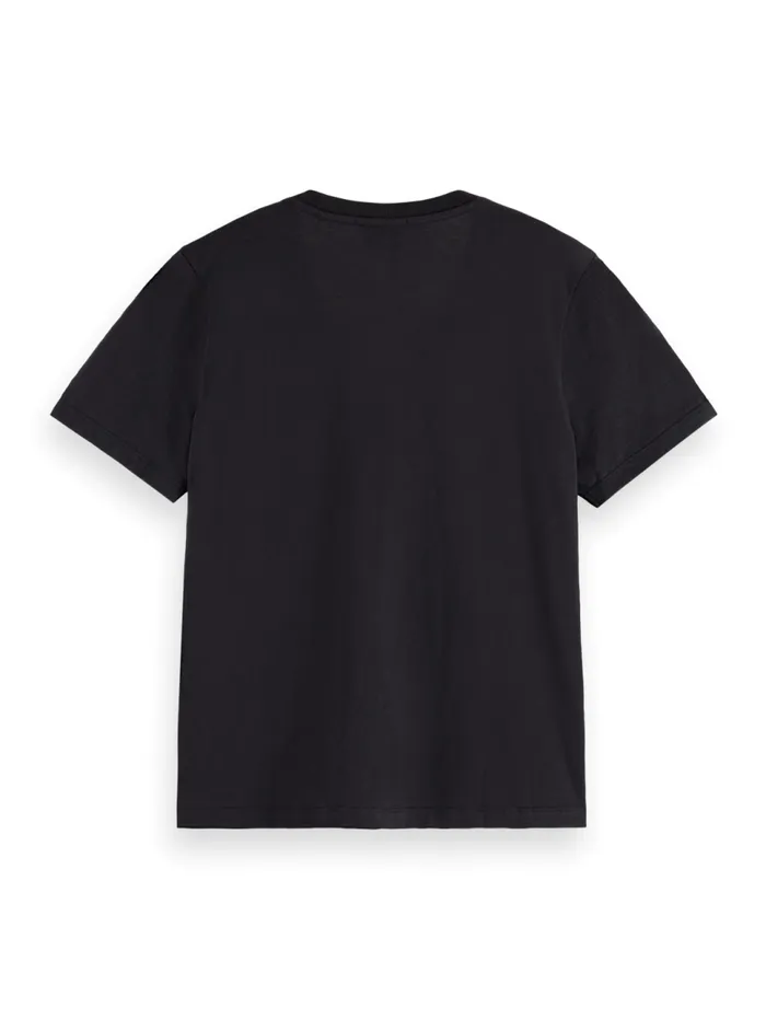 SLUB VNECK REGULAR FIT TSHIRT Evening Black Women Scotch and Soda Tops and TShirts SLUB VNECK REGULAR FIT TSHIRT Evening Black Women Scotch and Soda Tops and TShirts