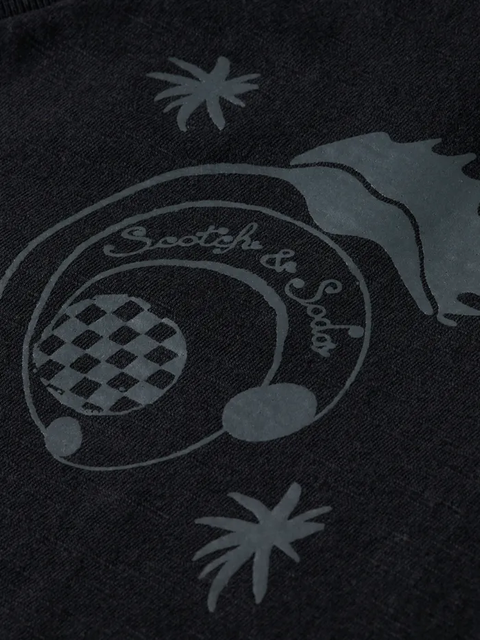 SLUB VNECK REGULAR FIT TSHIRT Evening Black Women Scotch and Soda Tops and TShirts SLUB VNECK REGULAR FIT TSHIRT Evening Black Women Scotch and Soda Tops and TShirts