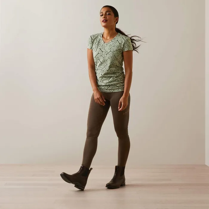 Snaffle TShirt Basil Heather Women Ariat TShirts and Tops Snaffle TShirt Basil Heather Women Ariat TShirts and Tops