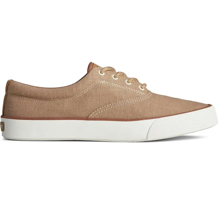 Sneakers Men Sperry Striper II Slub Linen Sneaker Taupe