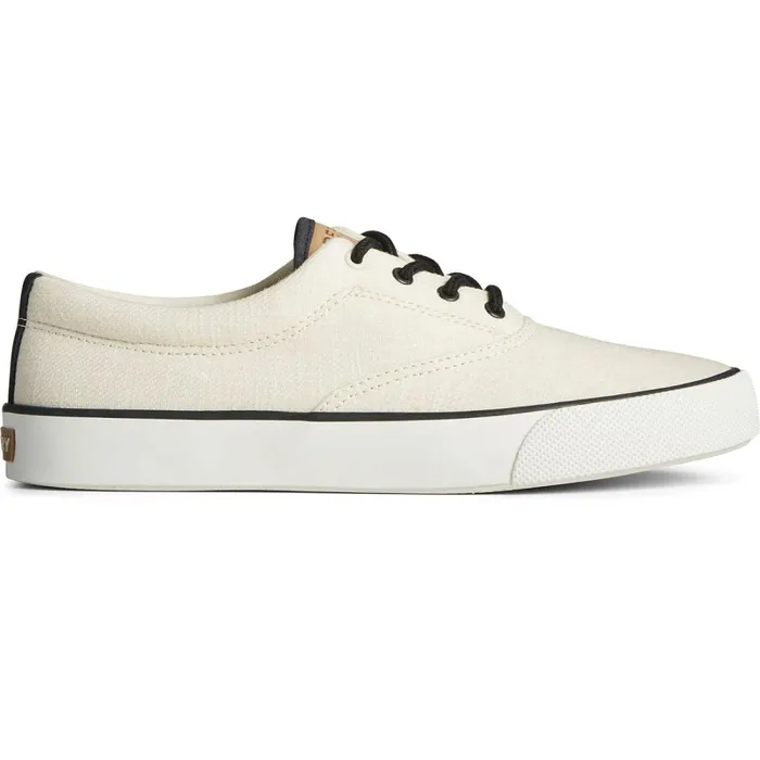 Sneakers Men Sperry Striper II Slub Linen Sneaker White