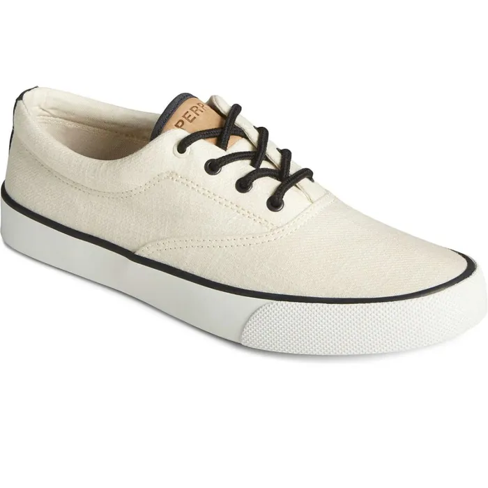 Sneakers Men Sperry Striper II Slub Linen Sneaker White Sneakers Men Sperry Striper II Slub Linen Sneaker White