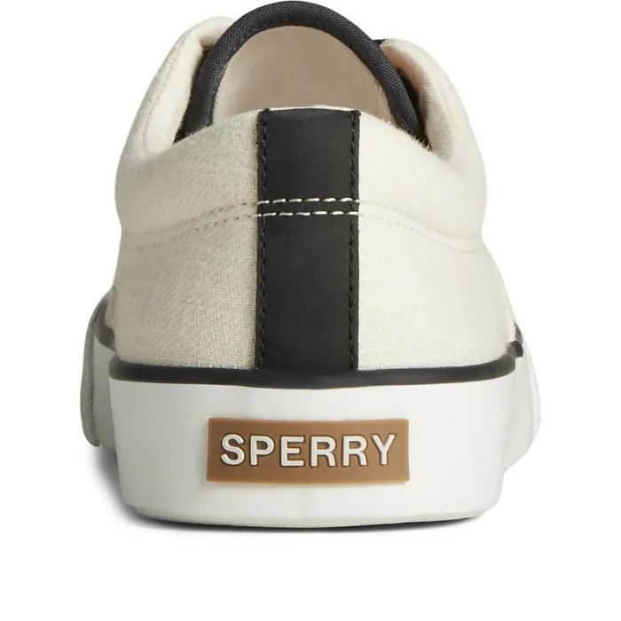 Sneakers Men Sperry Striper II Slub Linen Sneaker White Sneakers Men Sperry Striper II Slub Linen Sneaker White