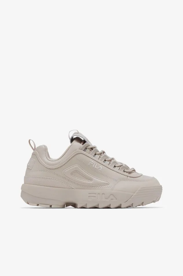 Sneakers Women Fila Disruptor 2 Premium 063 Silver Gray Silver Gray White Sand