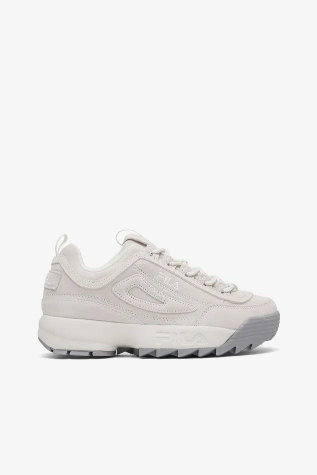 Sneakers Women Fila Disruptor II Suede Festa 104 Blanc De Blancglacier Grayblanc De Blanc