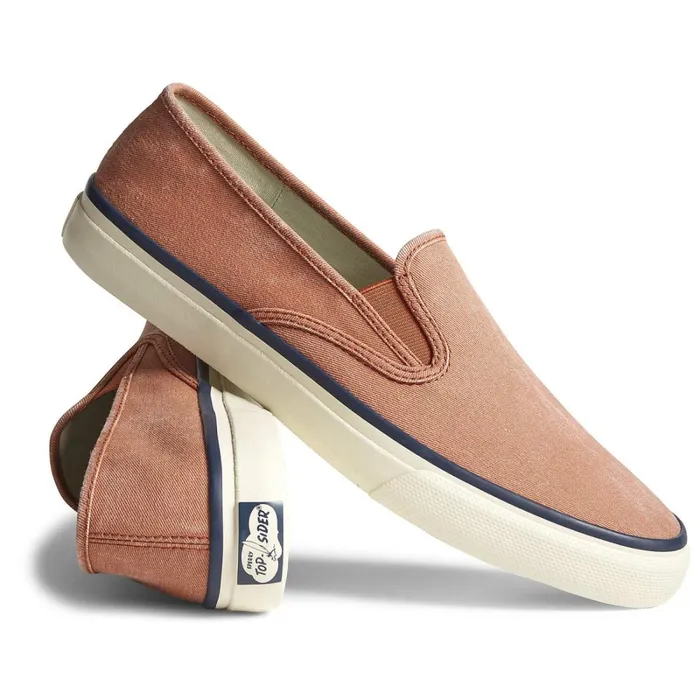 Sneakers WomenMen Sperry Unisex Cloud Slip On Deck Sneaker Washed Red