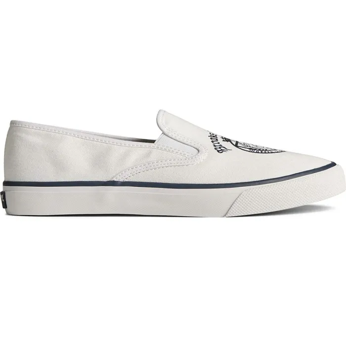 Sneakers Women Sperry Sperry X Brooks Brothers Slip On Sneaker White