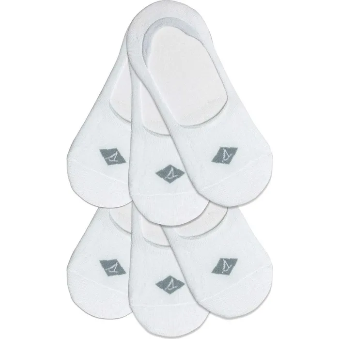 Socks and Liners Women Sperry Sneaker 6Pack Liner Sock White