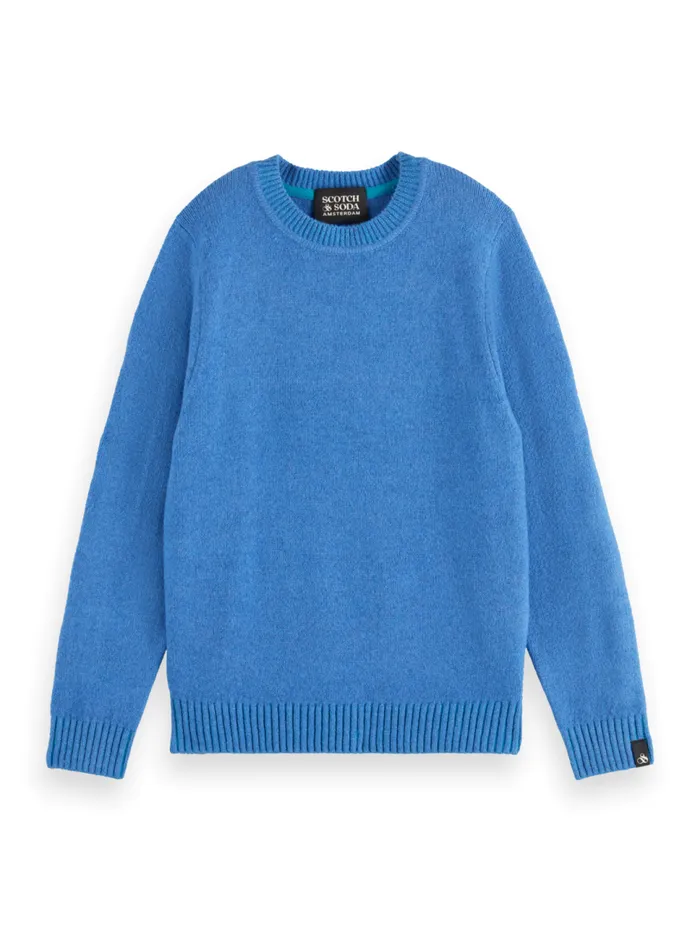 SOFT KNIT PULLOVER Smart Blue Kids Scotch and Soda Knitwear