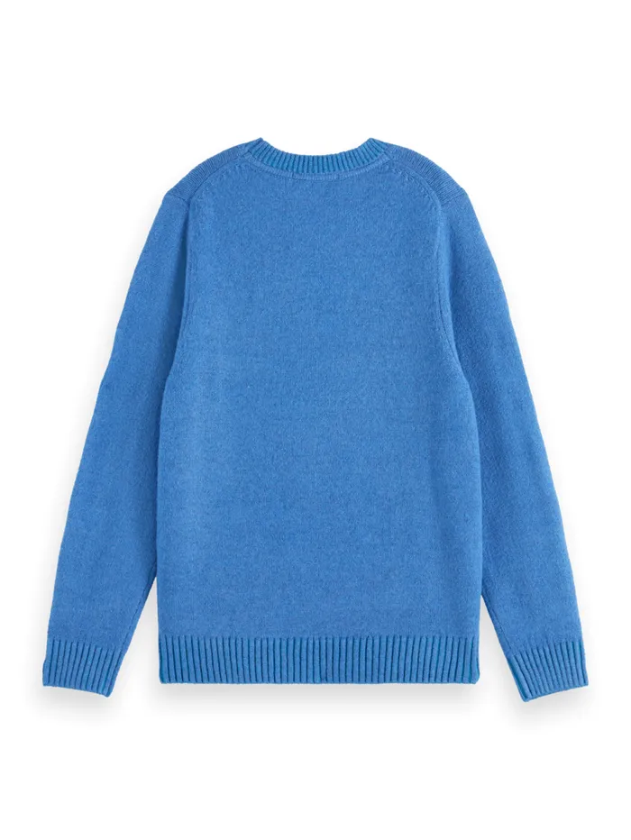 SOFT KNIT PULLOVER Smart Blue Kids Scotch and Soda Knitwear
