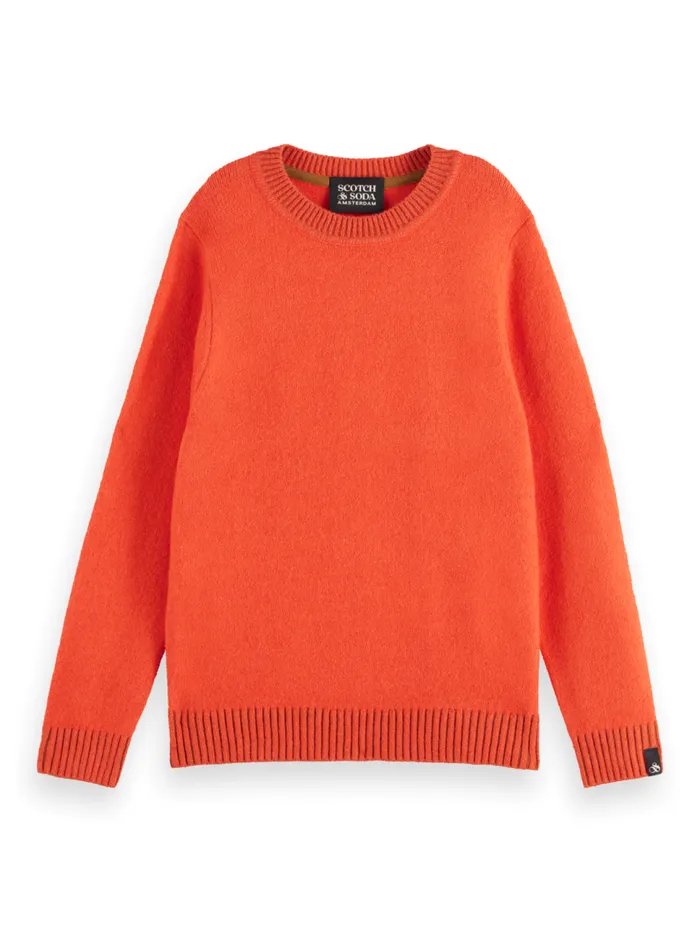 SOFT KNIT PULLOVER Smart Blue Kids Scotch and Soda Knitwear