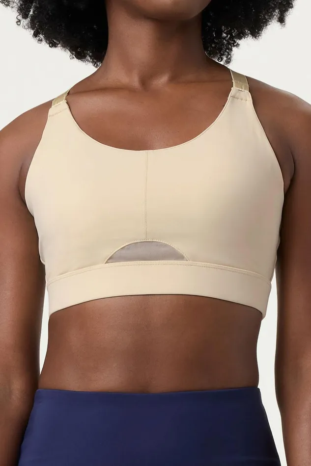 Sports Bras Women Fila Medium Support Bra With Adjustable Straps 926 Angora