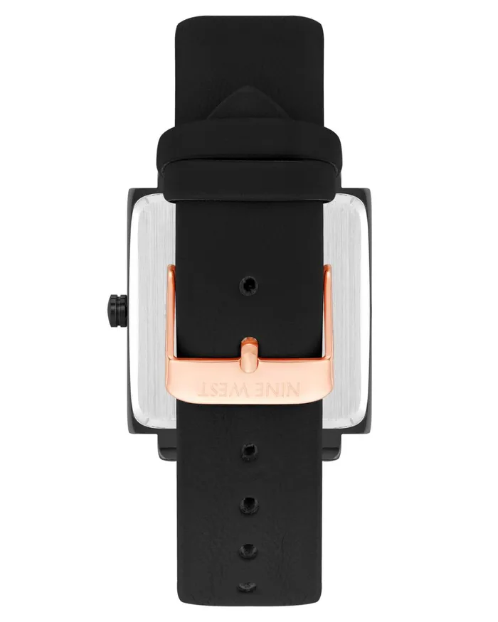 Square Case Strap Watch Black Women Nine West Straps Square Case Strap Watch Black Women Nine West Straps