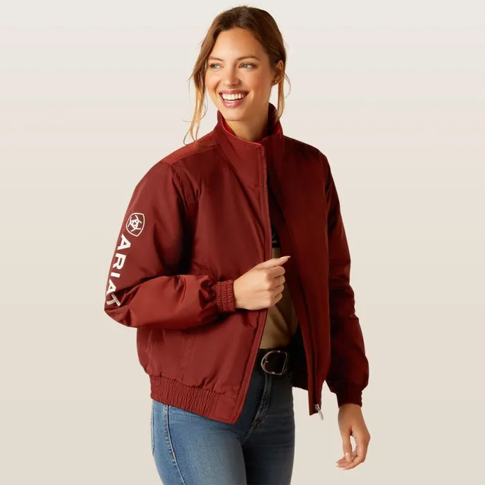 Stable Insulated Jacket Fired Brick Women Ariat Jackets and Vests