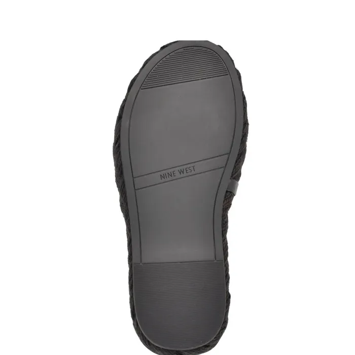 Stef Woven Slide Sandals Black Women Nine West Sandals
