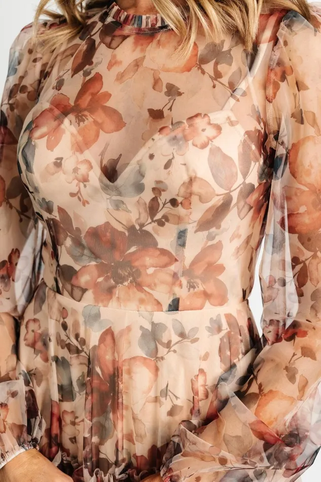 Stephanie Tiered Maxi Dress Taupe Floral Women Baltic Born Tulle Styles Stephanie Tiered Maxi Dress Taupe Floral Women Baltic Born Tulle Styles