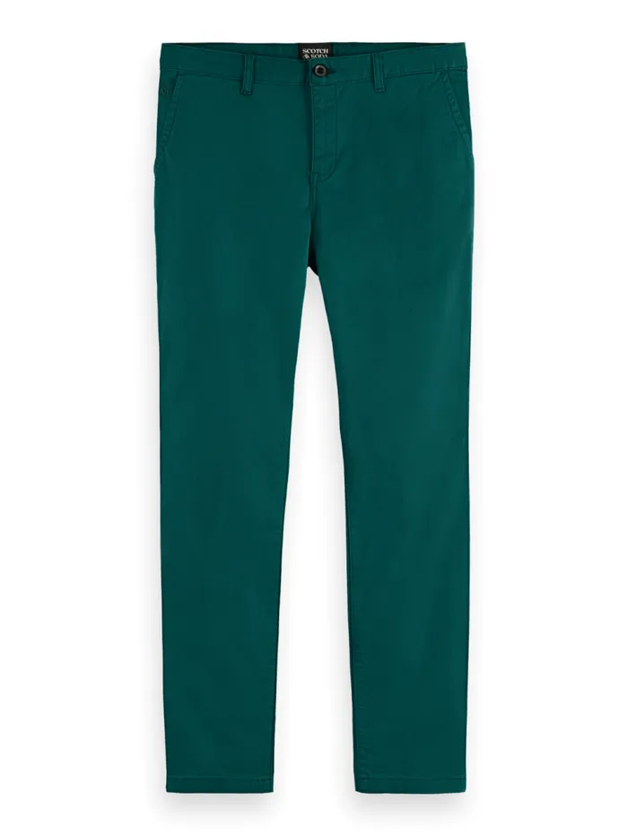 STUART STRETCH COTTON TWILL CHINO Cypress Green Men Scotch and Soda Pants