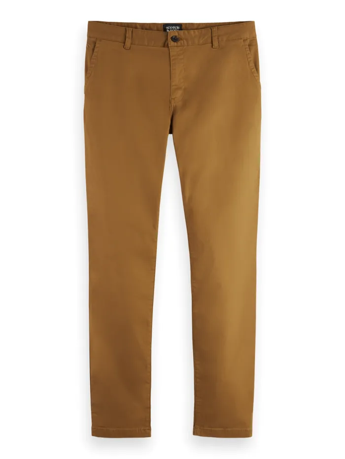 STUART STRETCH COTTON TWILL CHINO Cypress Green Men Scotch and Soda Pants
