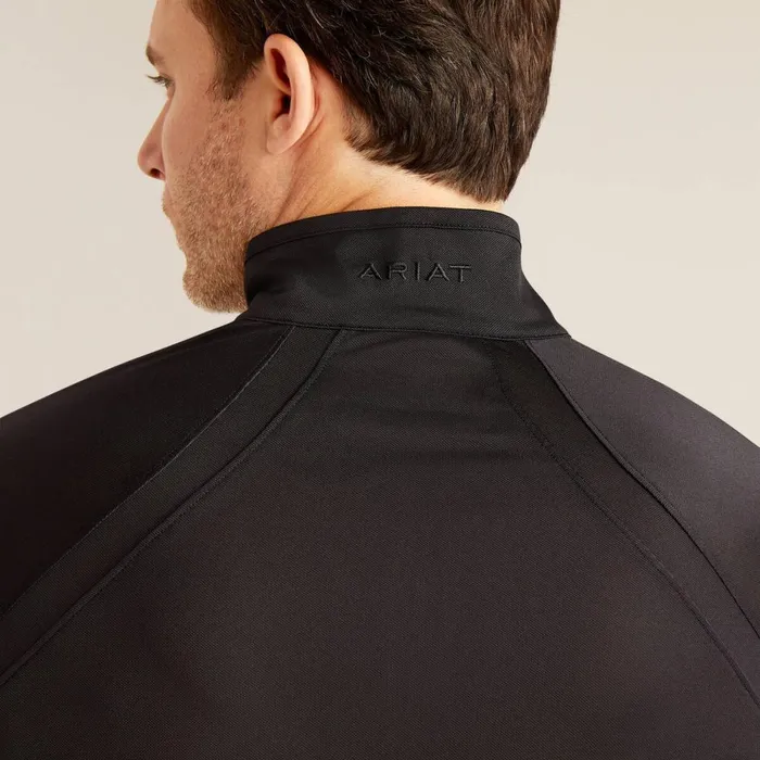 Sunstopper 30 14 Zip Baselayer Black Men Ariat TShirts and Polos Sunstopper 30 14 Zip Baselayer Black Men Ariat TShirts and Polos