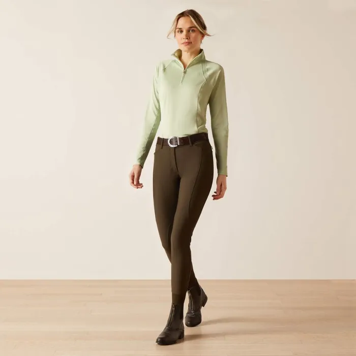 Sunstopper 30 14 Zip Baselayer Laurel Green Women Ariat TShirts and Tops Sunstopper 30 14 Zip Baselayer Laurel Green Women Ariat TShirts and Tops