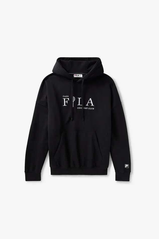 Sweatshirts and Hoodies Men Fila Casa Fila Country Club Hoodie 001 Black
