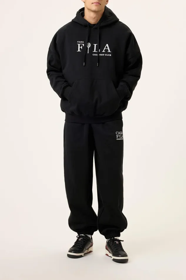 Sweatshirts and Hoodies Women Fila Casa Fila Country Club Hoodie 001 Black