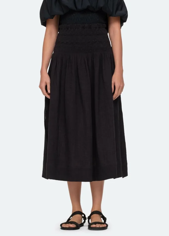 Swimwear Women Sea New York Sophie Skirt Coverup Black