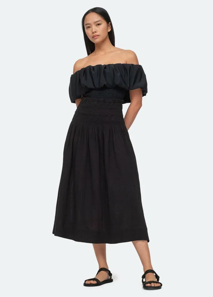 Swimwear Women Sea New York Sophie Skirt Coverup Black