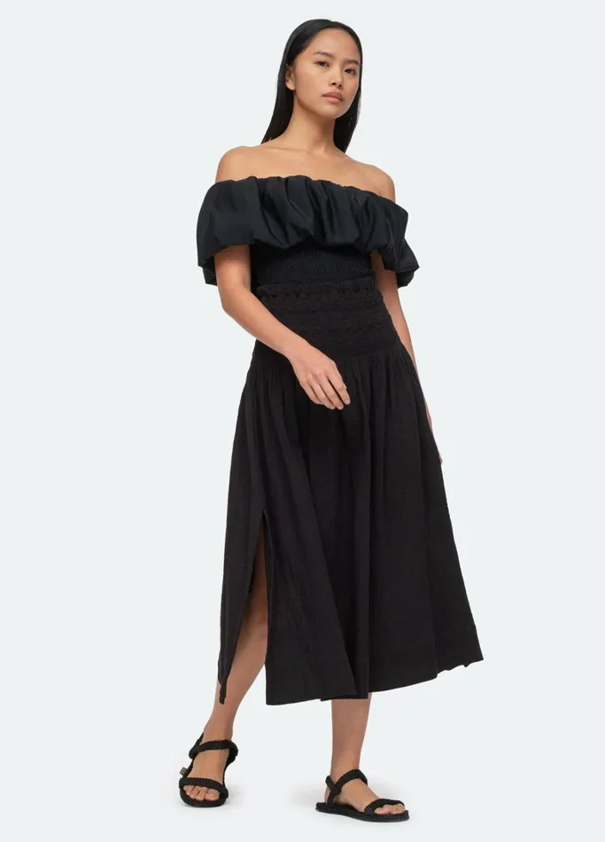 Swimwear Women Sea New York Sophie Skirt Coverup Black