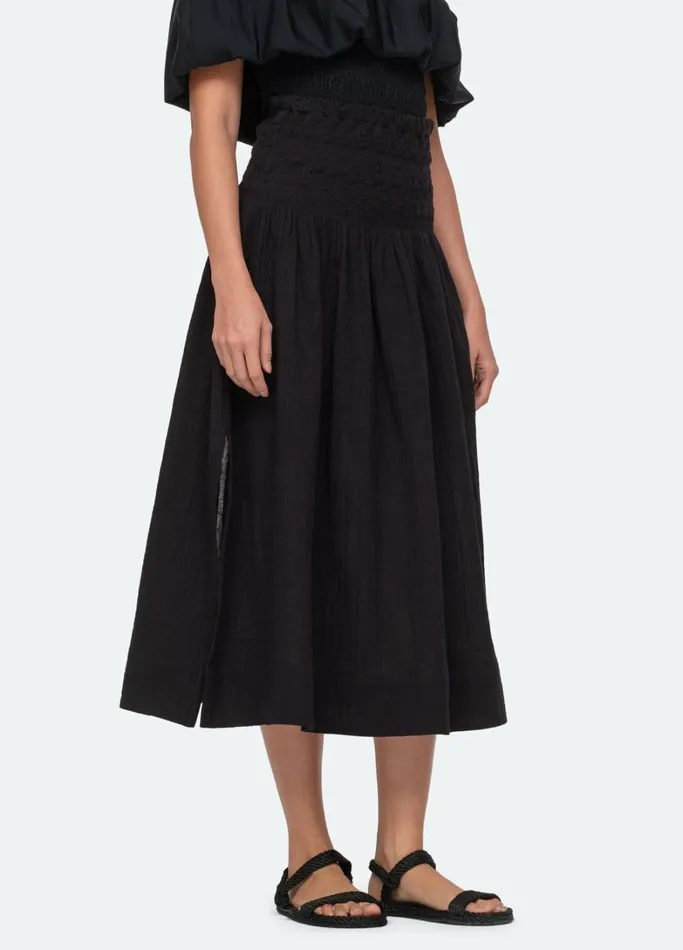 Swimwear Women Sea New York Sophie Skirt Coverup Black